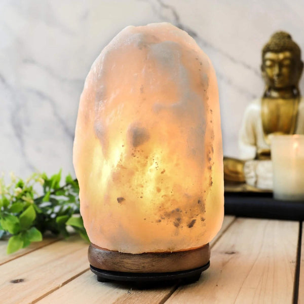 White Himalayan Salt Lamp — Natural Series