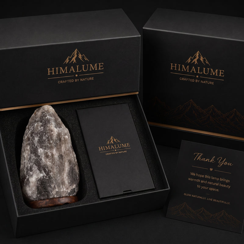 Rare Grey Himalayan Salt Lamp — Natural Series product image